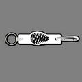 Key Clip W/ Key Ring & Pine Cone Key Tag